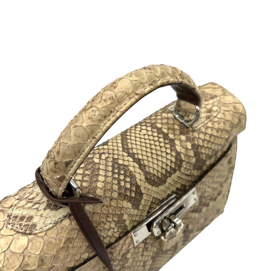 SUN REMY ダイヤモンドパイソン ハンドバッグ 2way 南京錠 2230