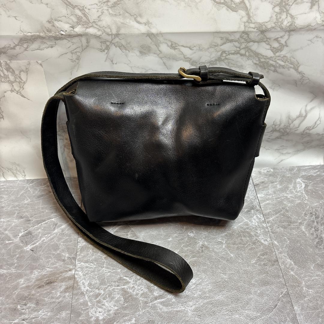 SLOW BEAMS別注 Flap Shoulder Bag 肉厚 本革 スロウ