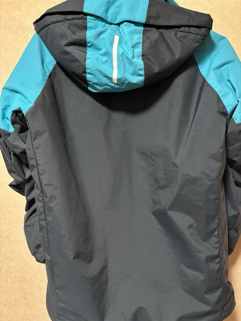 DESCENTE スキーウェア 子ども用 160 濃いグレー/ターコイズ