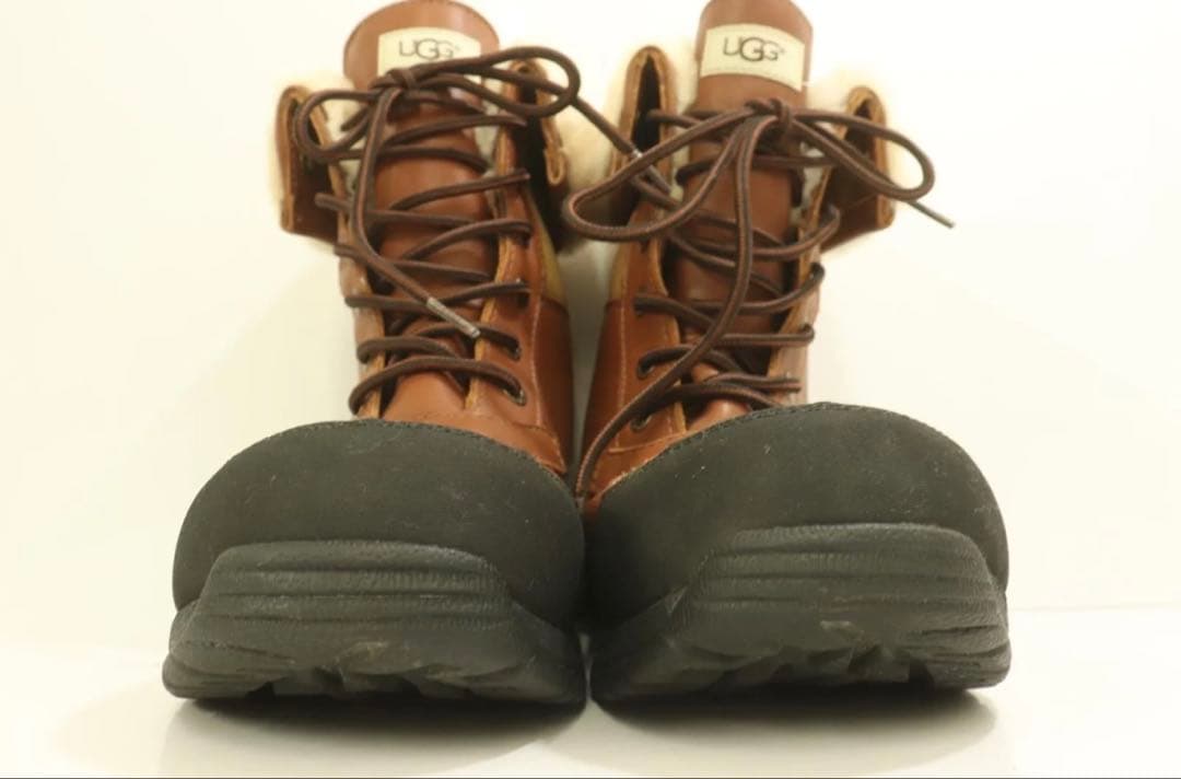 UGG スノーブーツ 29 UGG BUTTE BOOTS ブラウン×ブラック