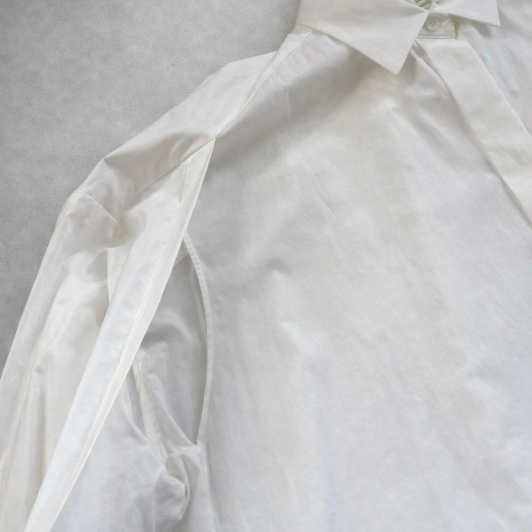 【美品】ENFOLD エンフォルド 変形白シャツ 38 早い者勝ちでお願いします