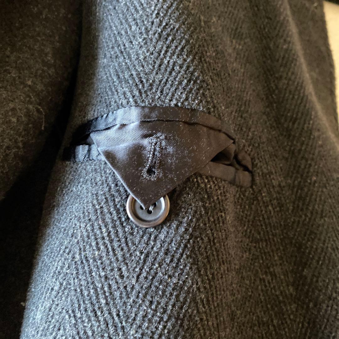 80s90s イタリア製 オーバーサイズ ヘリンボーンウール ダッフルコート