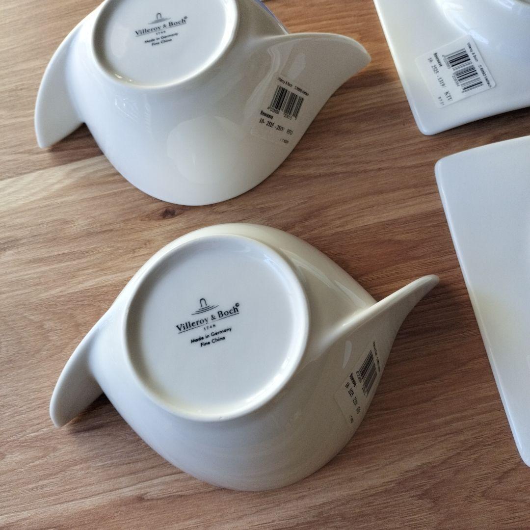 新品◆ビレロイ&ボッホニューウェーブプレート&スープカップ2セット