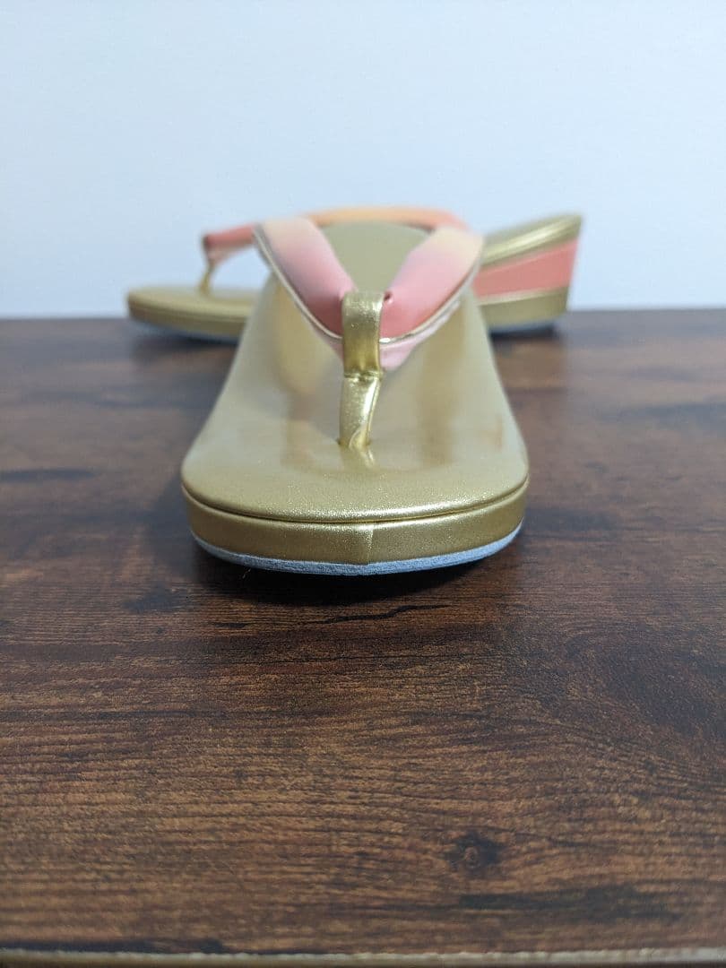 和装用 草履とバッグセット 花柄 パステルカラー ゴールド ピンク 山庄