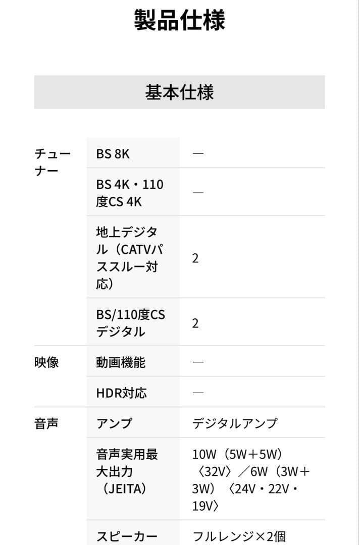 新品未開封　SHARP 32インチ液晶テレビ 2T-C32DE-B ブラック