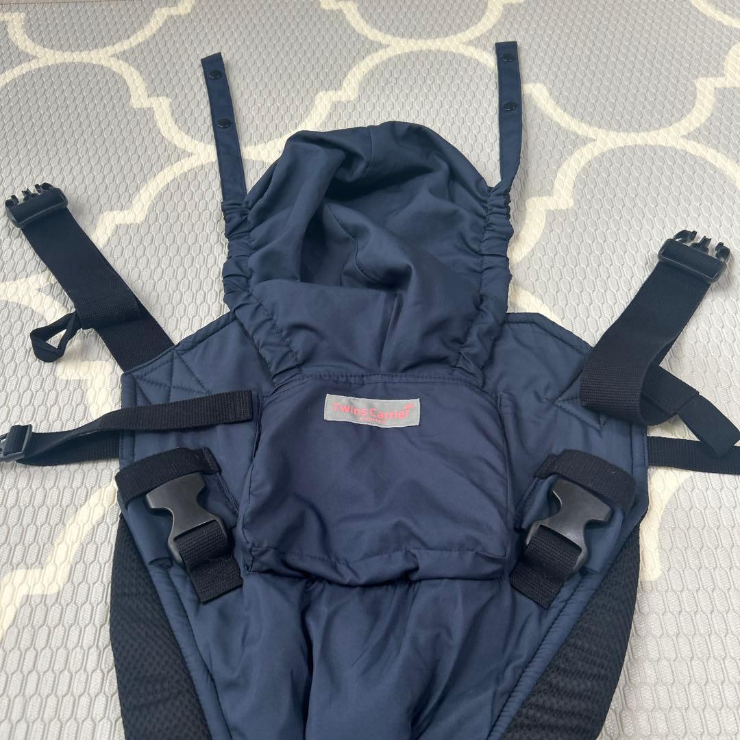 双子・年子向け 前後抱っこ可能　抱っこ紐★ツインズキャリー　コネクト