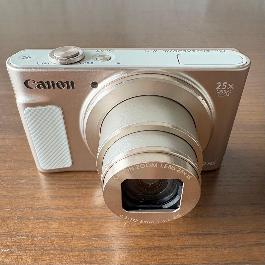 【美品】Canon Power Shot SX620HS デジタルカメラホワイト