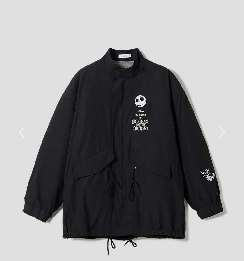 グラニフ ナイトメアー ・ビフォア・クリスマス ショートモッズコート