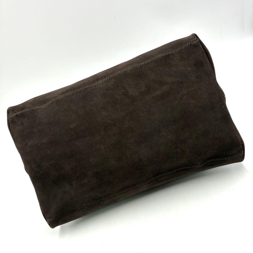 希少 ミュウミュウ アーカイブ ワンショルダーバッグ スエード ダークブラウン