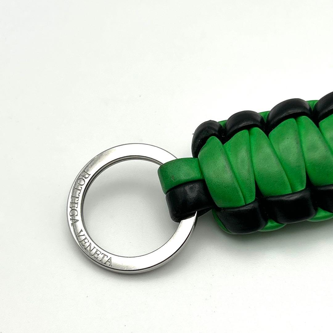 ボッテガヴェネタ BOTTEGA キーリング　チャーム バイカラー 緑 黒