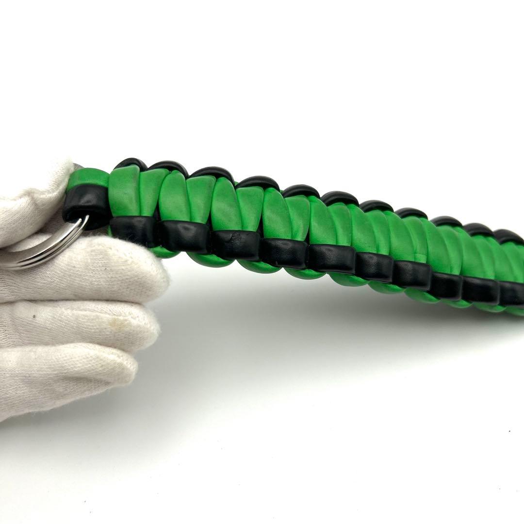 ボッテガヴェネタ BOTTEGA キーリング　チャーム バイカラー 緑 黒