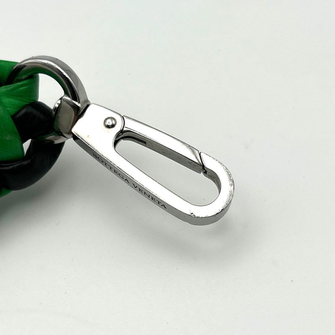 ボッテガヴェネタ BOTTEGA キーリング　チャーム バイカラー 緑 黒