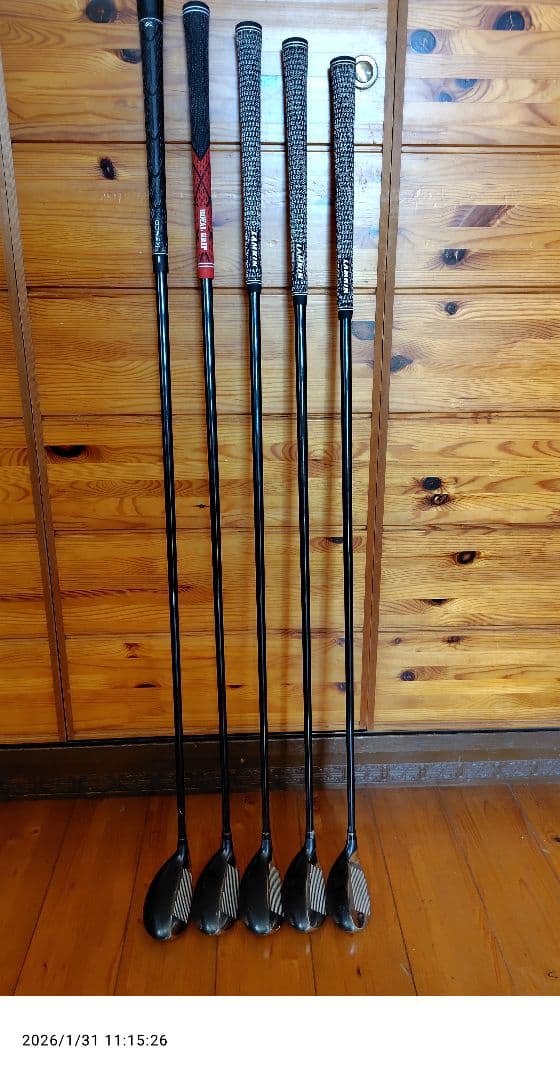 キャスコ パワートルネードアイティリティ 555~999 5本 4本リグリップ済