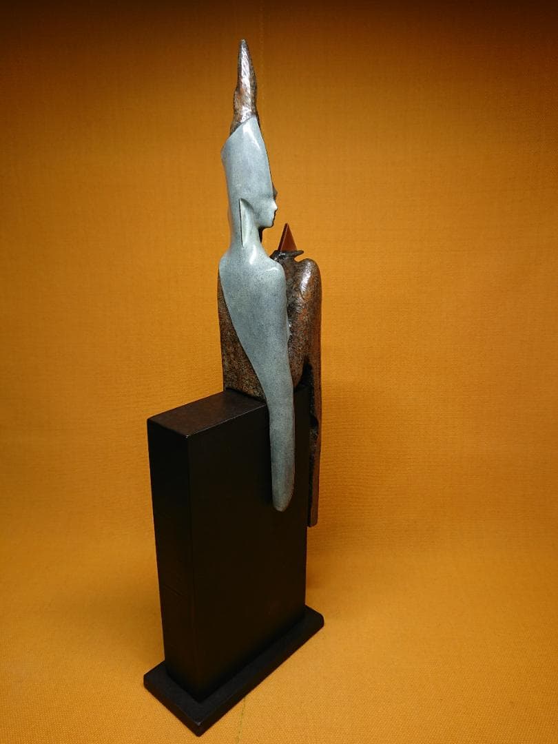 【美品】ブロンズ像　アート　銅像　西洋美術　置物　工芸品　美術品　A2871