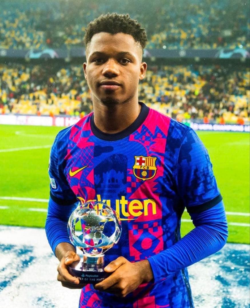 【正規品】　FCバルセロナ　アンスファティ 21-22 3rd ユニフォーム