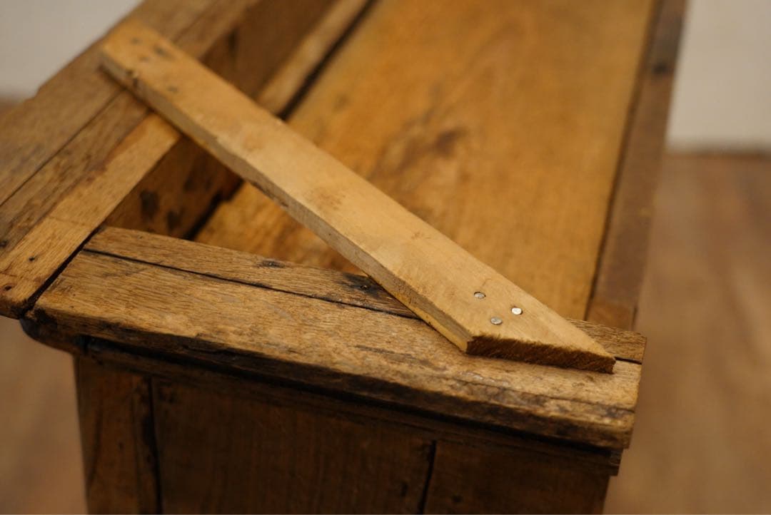 フランスアンティーク　オーク材　古木　キャビネット　棚　シェルフ　1800年代