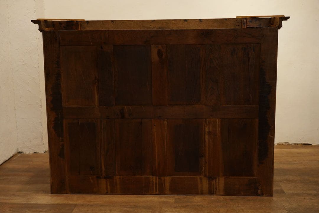 フランスアンティーク　オーク材　古木　キャビネット　棚　シェルフ　1800年代