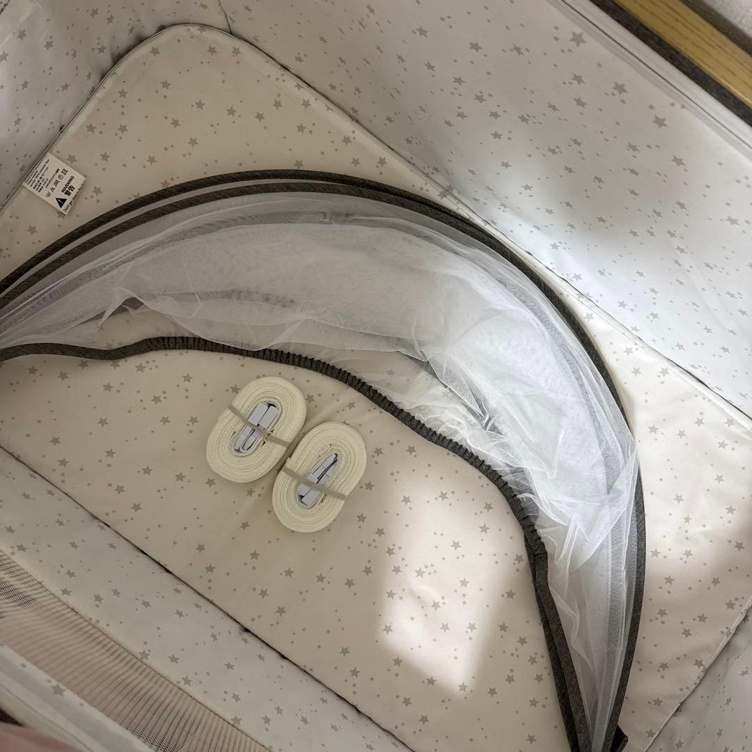 HZDMJ　グレー　ベビーベッド