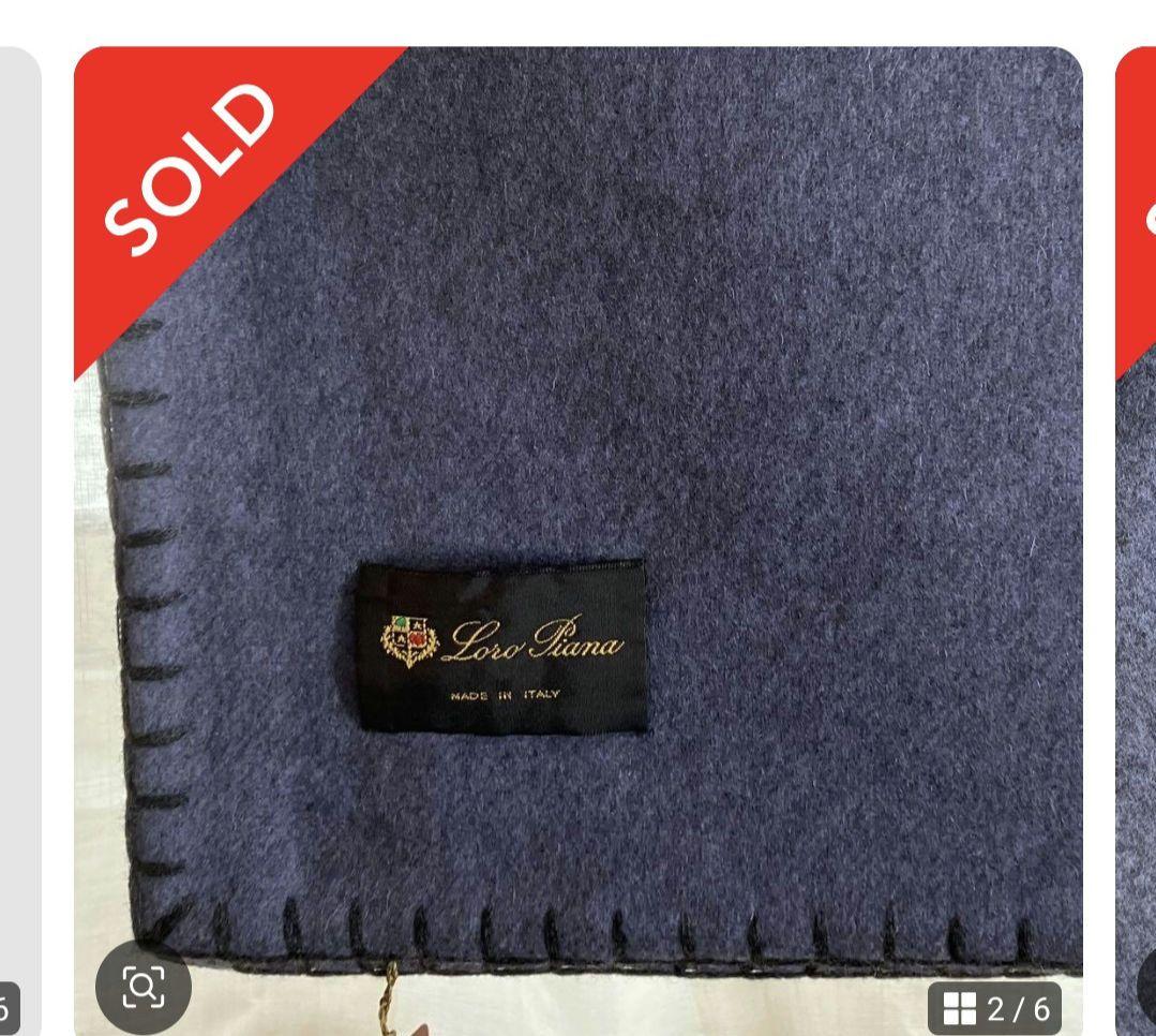 ロロピアーナ　カシミヤ　大判ブランケット