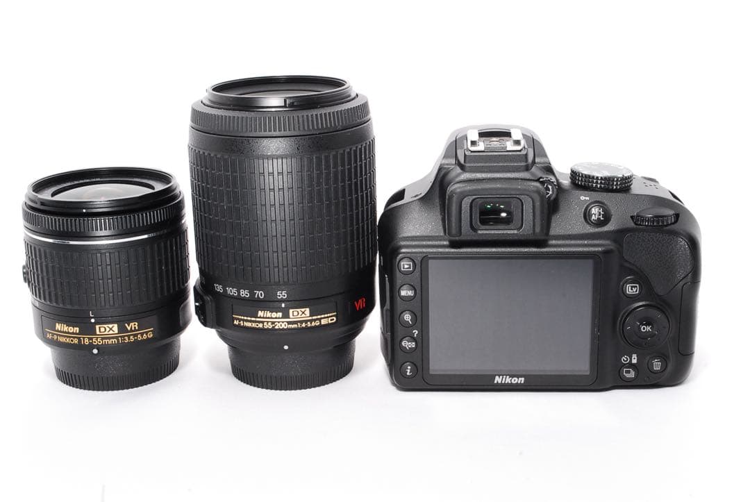 WiFi楽々転送◆Nikon D3400◆一眼レフカメラ◆すぐ使える◆高級レンズ