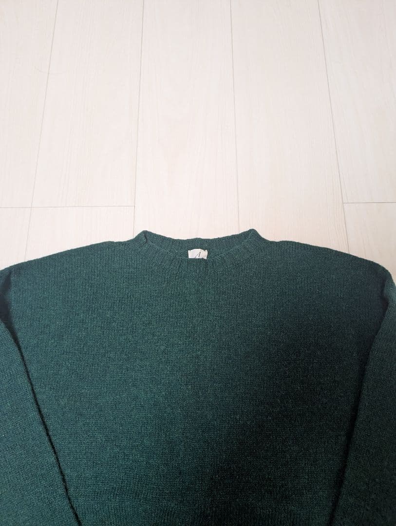 ANATOMICA SHETLAND SWEATER ダークグリーン 40