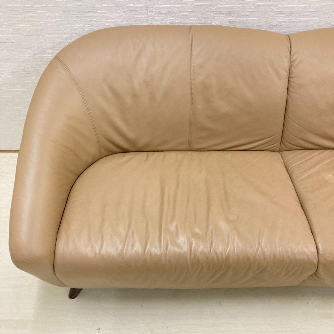 日本フクラ　LongLife　本革　３人掛けソファ　トリプルソファ