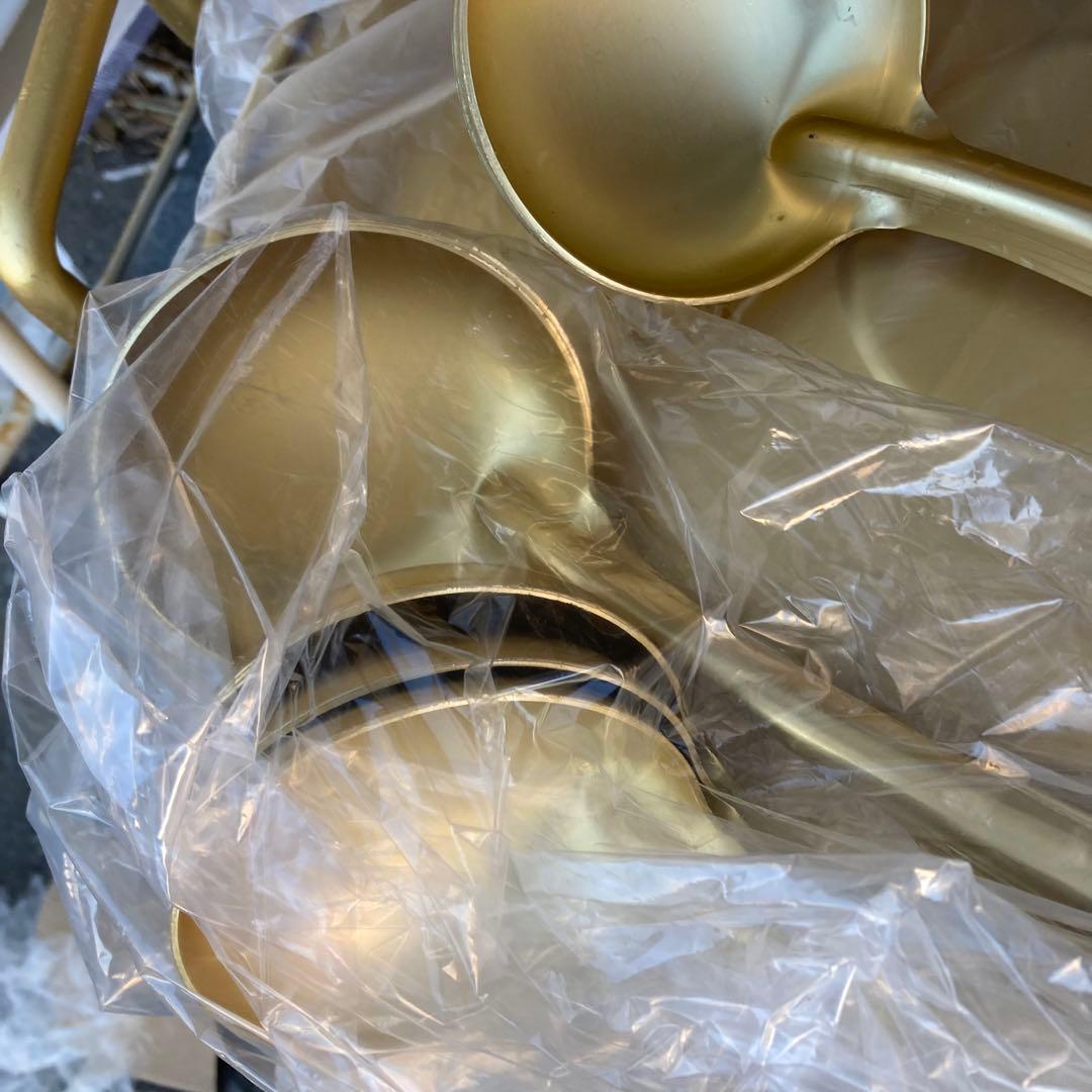 ホーロー製 ゴールド 両手鍋 おたま10本セット