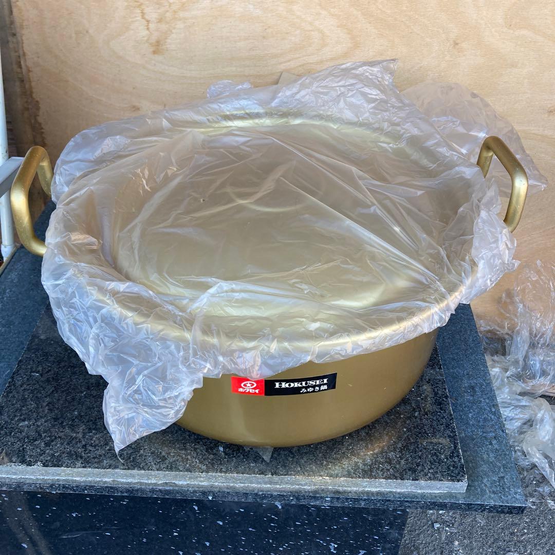 ホーロー製 ゴールド 両手鍋 おたま10本セット