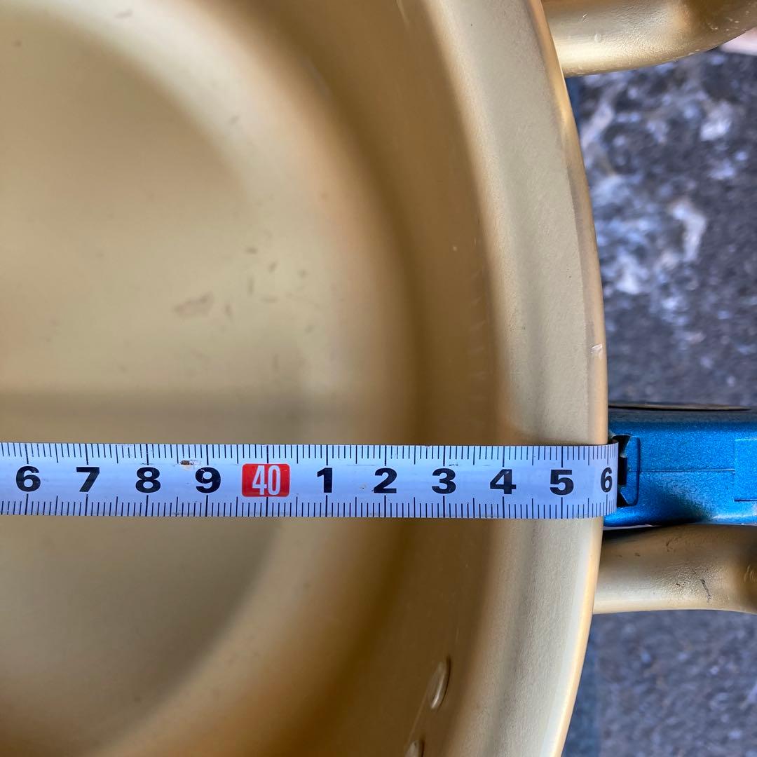 ホーロー製 ゴールド 両手鍋 おたま10本セット