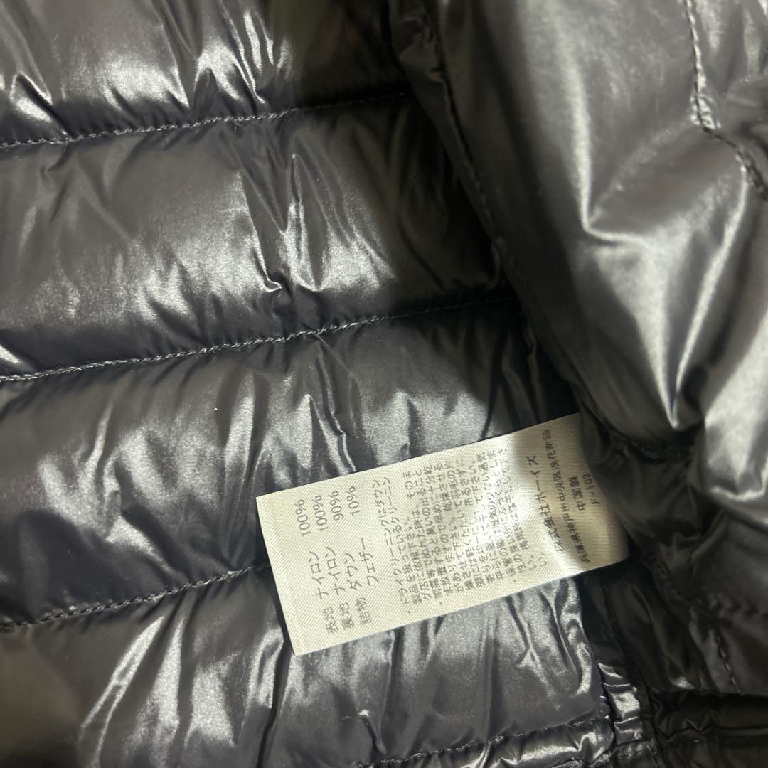 ダントン、クルーネックインナーダウンジャケット、サイズ38 カラーチャコール