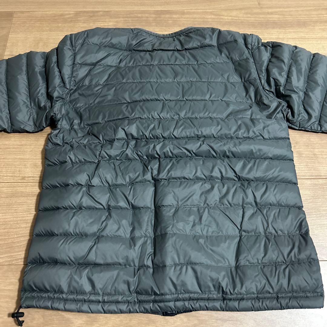 ダントン、クルーネックインナーダウンジャケット、サイズ38 カラーチャコール