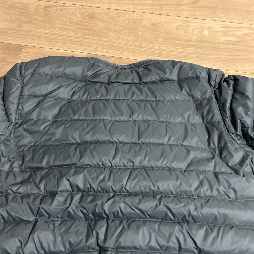 ダントン、クルーネックインナーダウンジャケット、サイズ38 カラーチャコール