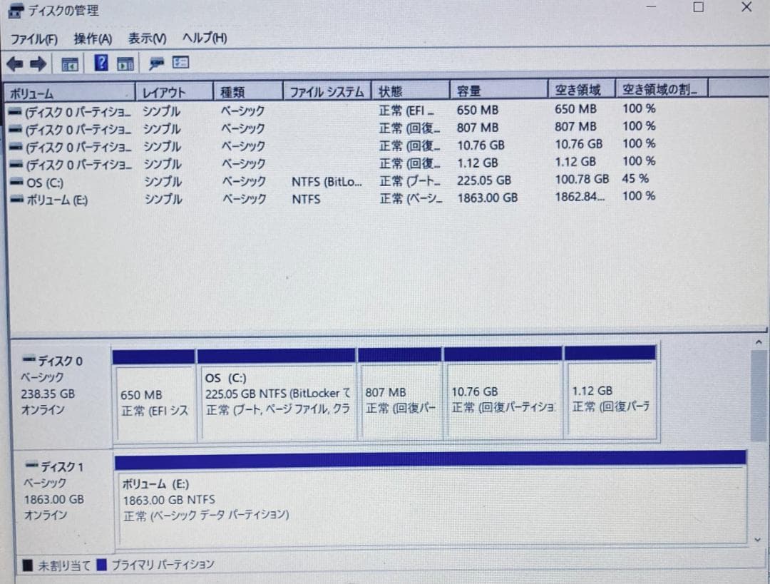 Crucial P2 2TB M.2 NVMe SSD 国内正規品 データ消去済