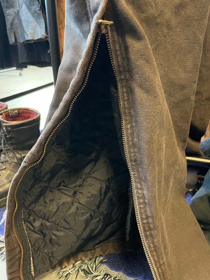 Carhartt オーバーオール USA製 焦茶 ダークブラウン ダック