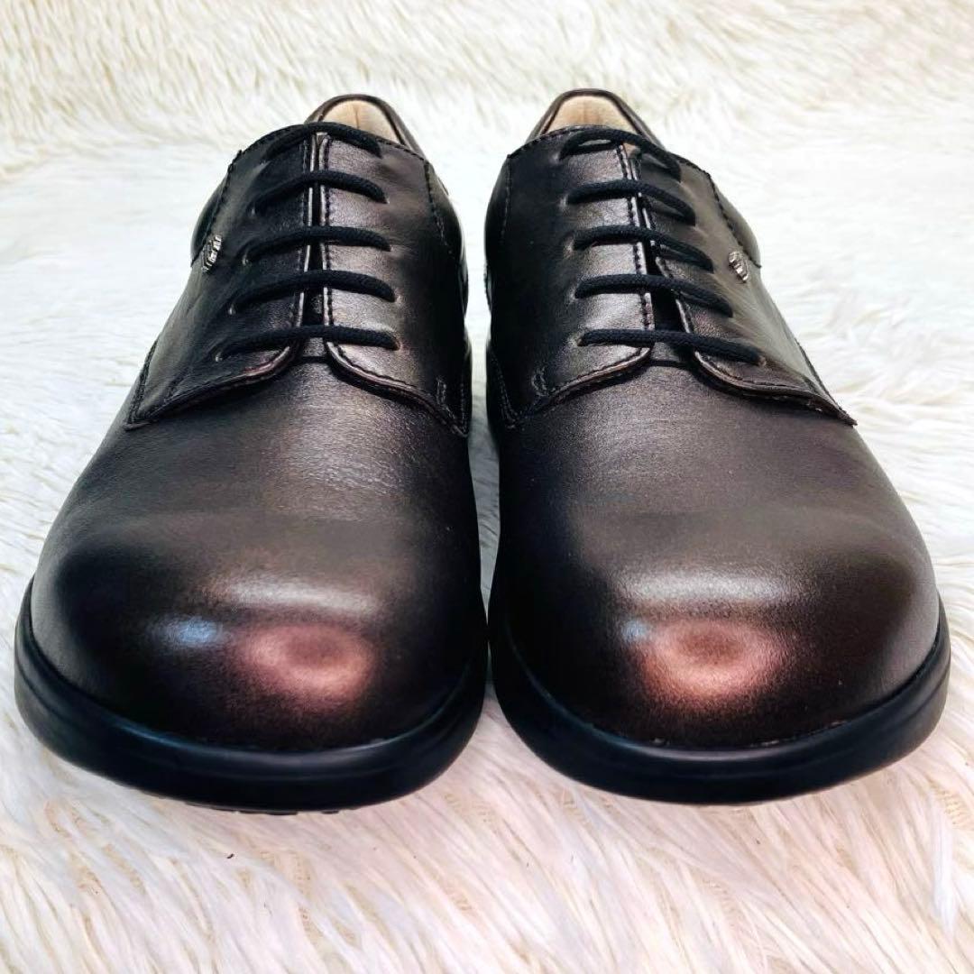 【新品未使用】Finn Comfort :size 6レースアップ 光沢ブラウン