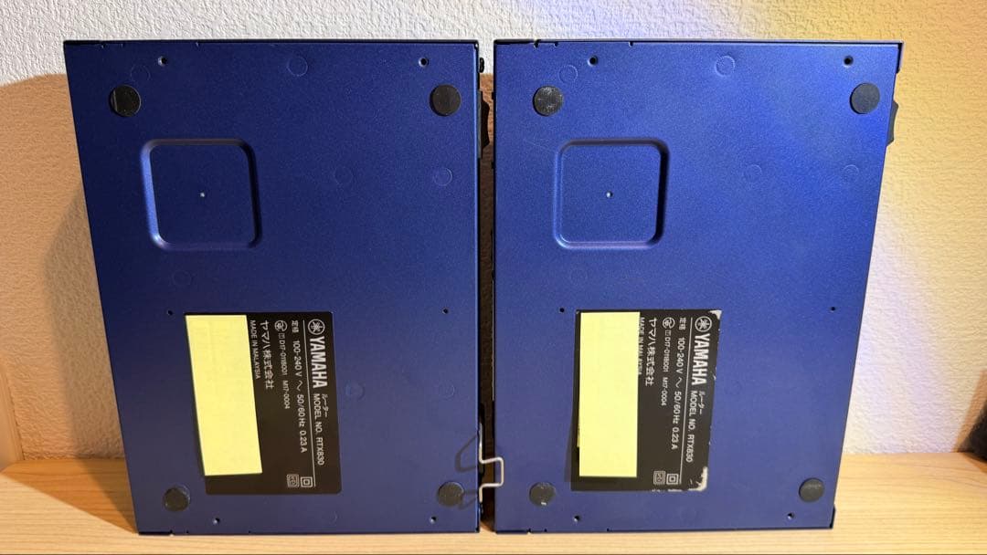 YAMAHA RTX830 ギガアクセス VPN ルーター 動作品2台