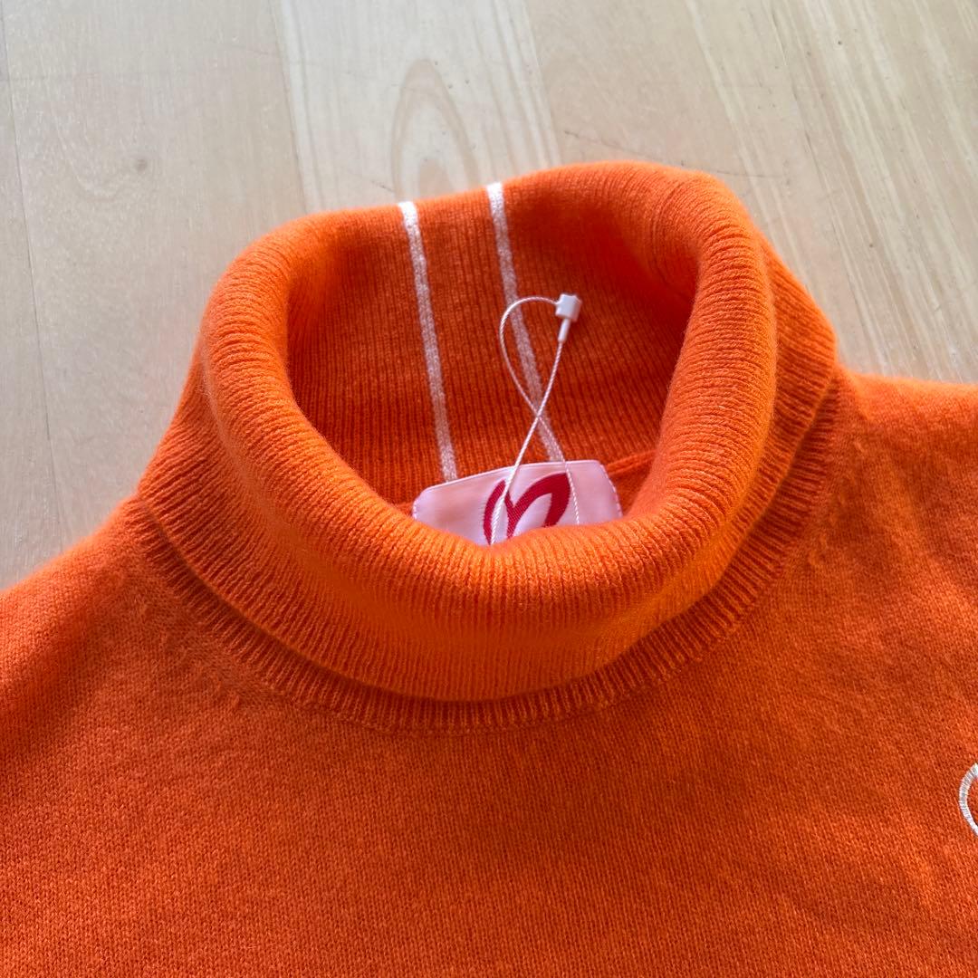 パーリーゲイツ☆新品 マスターバニー カシミヤ100% タートルネックニット