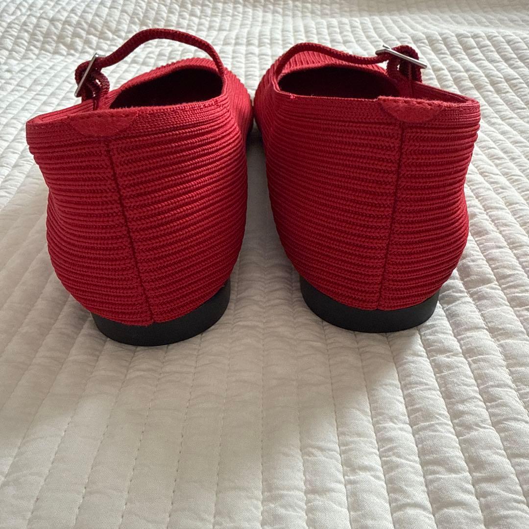 美品VIVAIA スクエアトゥ メリージェーン フラットシューズ37