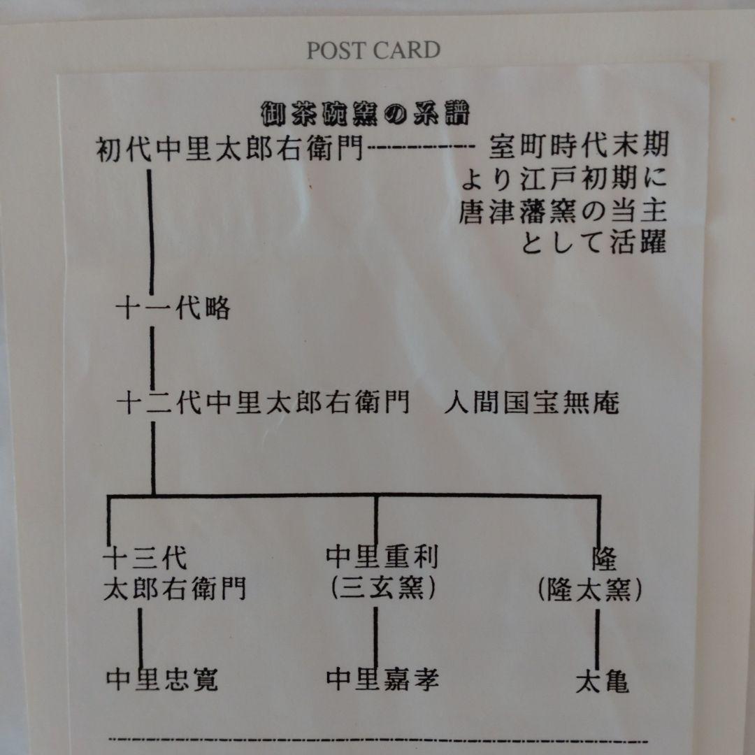 唐津焼　絵唐津　抹茶茶碗　中里嘉孝　共箱　無傷