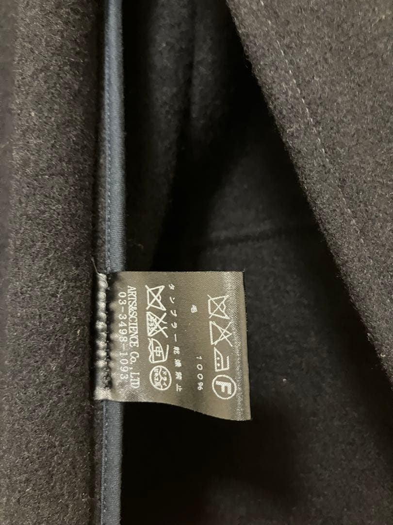 ARTS&SCIENCE ダッフルコート フード付き　ネイビー