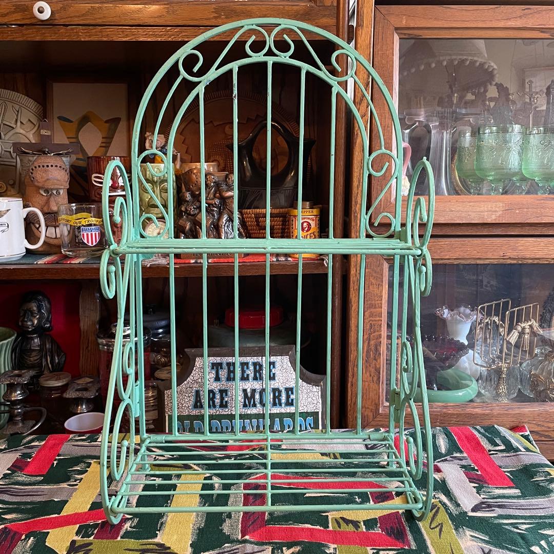 希少品！50's〜60's アメリカアンティーク　飾り棚ラックUSAヴィンテージ