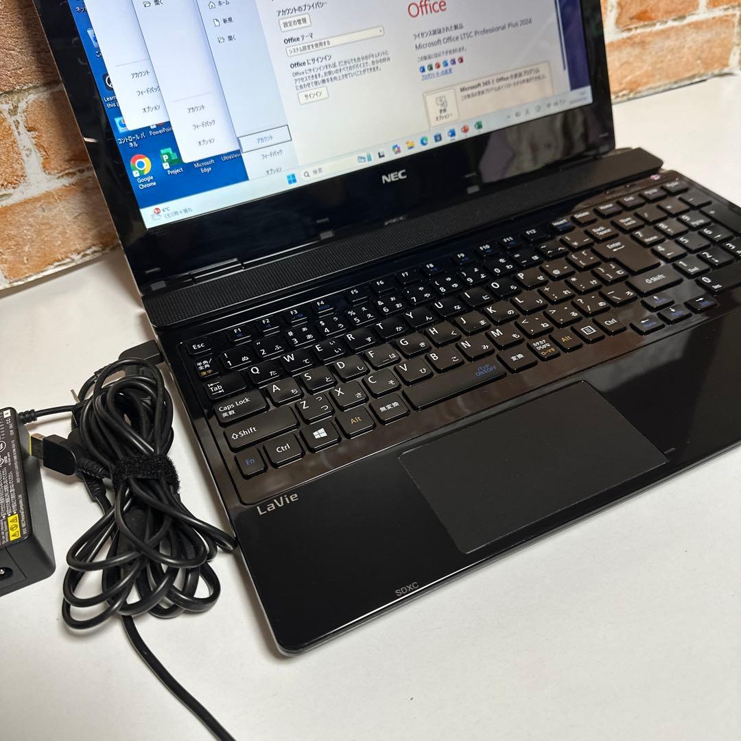 NECノートPC 高速起動SSD WebカメラWindows11 オフィス付き