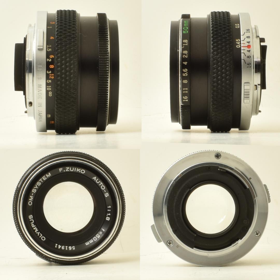 整備済 完動 Olympus OM-1 MD 黒 50mm F1.8 レンズ2本