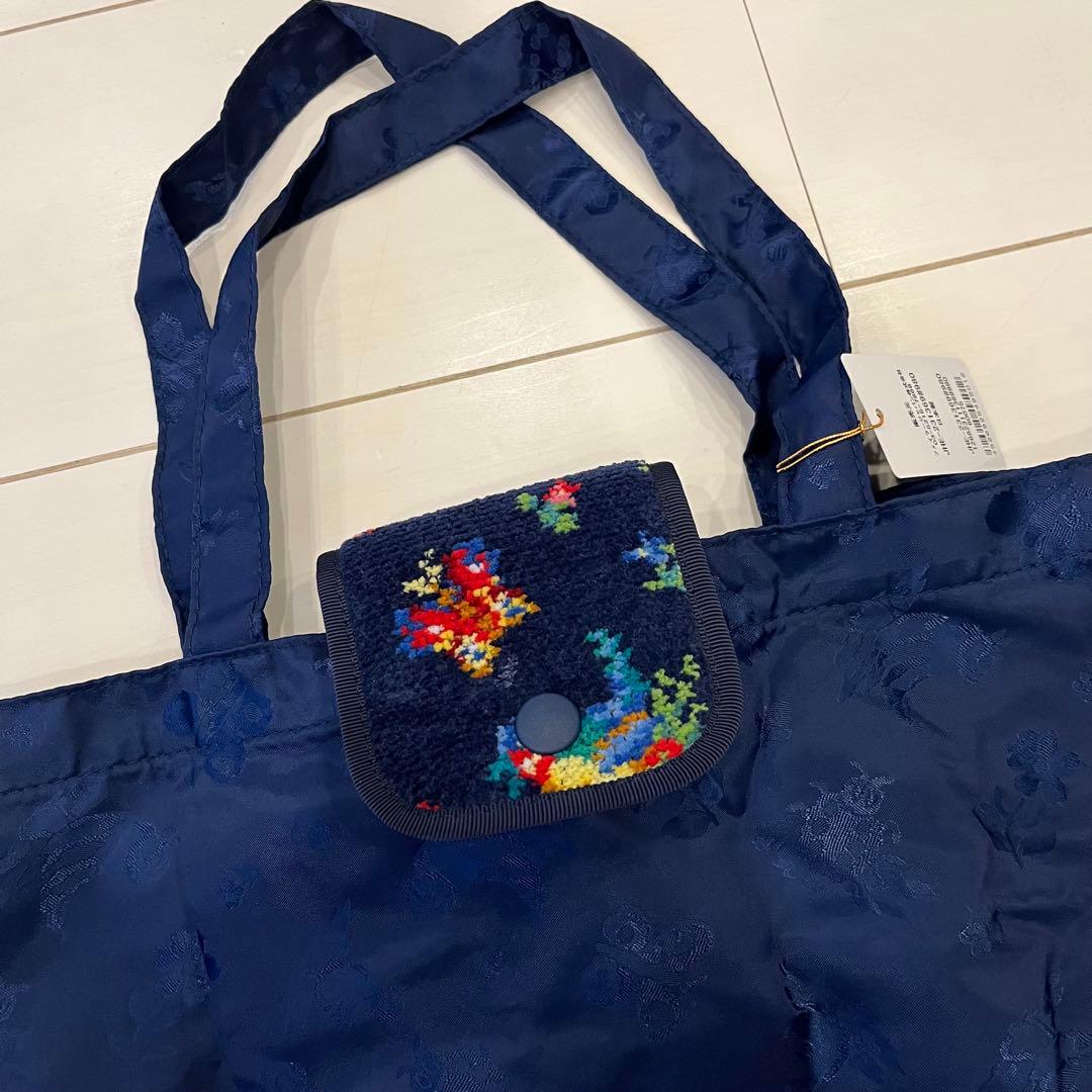 FEILER ハイジ　ジャガード織り携帯バッグ ネイビー　タグ付き