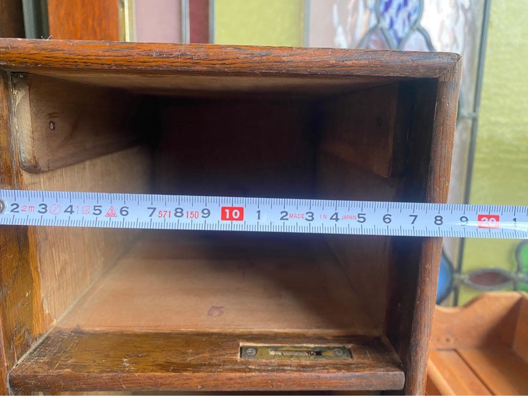 2段小引き出し 小物入れ 古道具 当時物 アンティーク 昭和レトロ インテリア