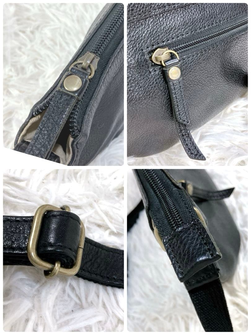 ✨新品 ダコタ ショルダーバッグ ジェントリー レザー ブラック 斜め掛け現行