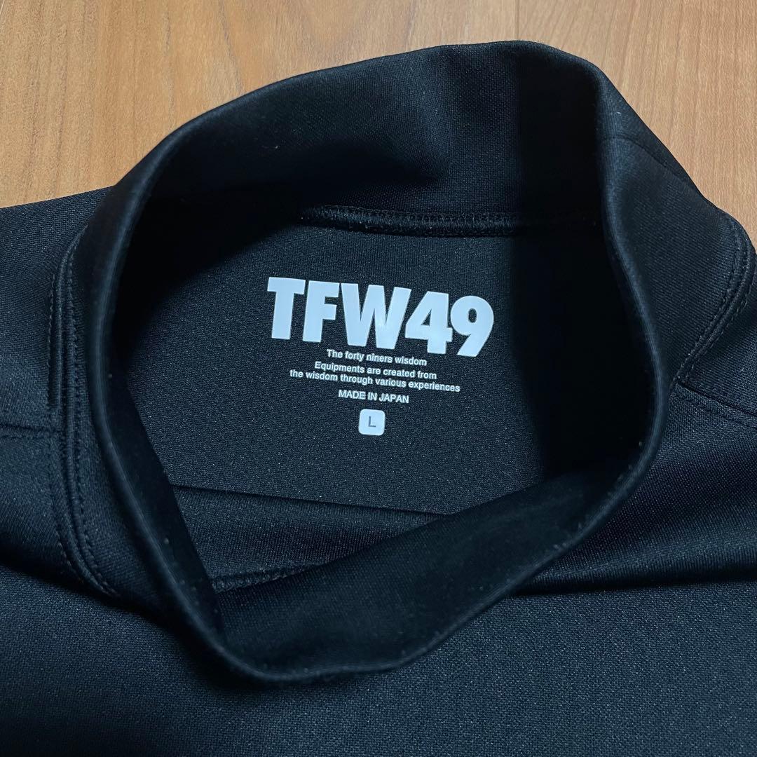TFW49 モックネック　Tシャツ ブラック　4 junhashimoto