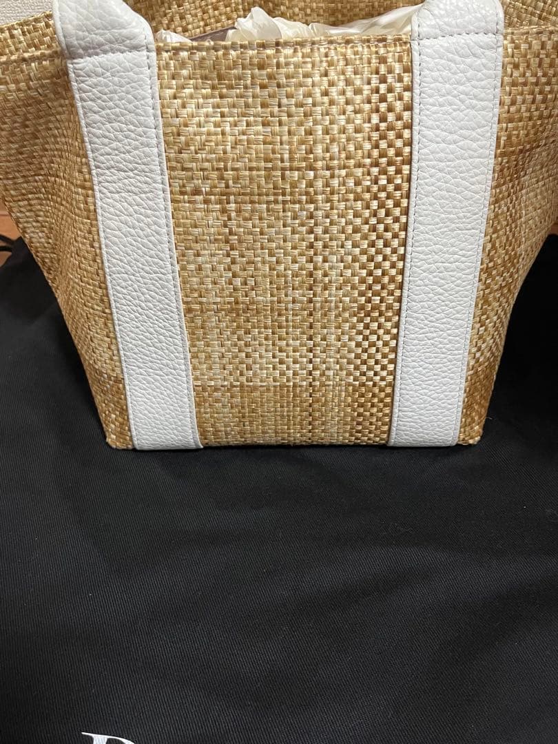 ルネ　Rene Bag\"Souffle\" フラワーモチーフカゴバッグ