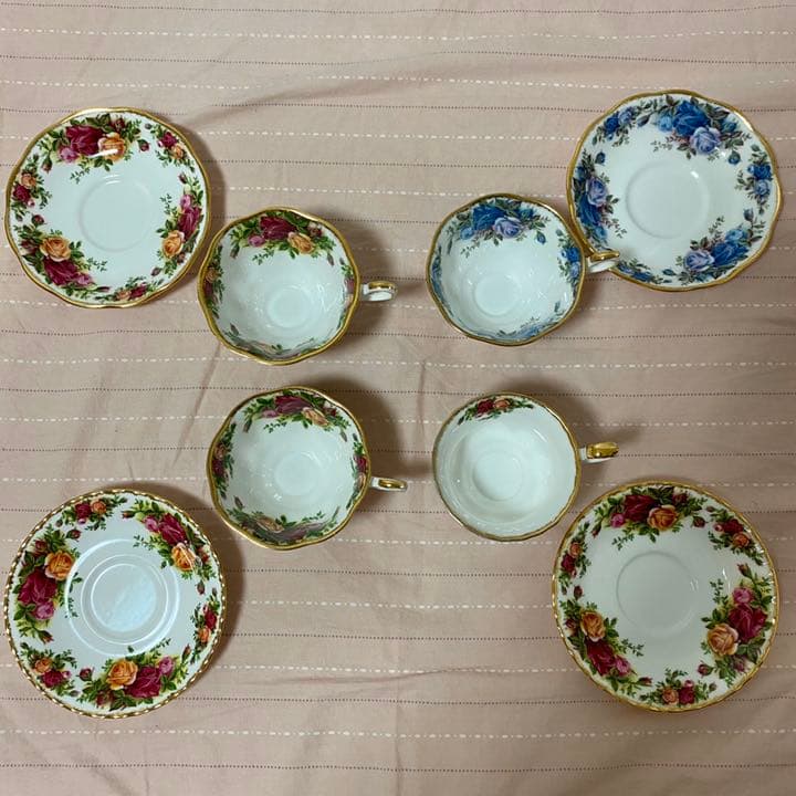 14点セット　ロイヤルアルバート　オールドカントリーローズ