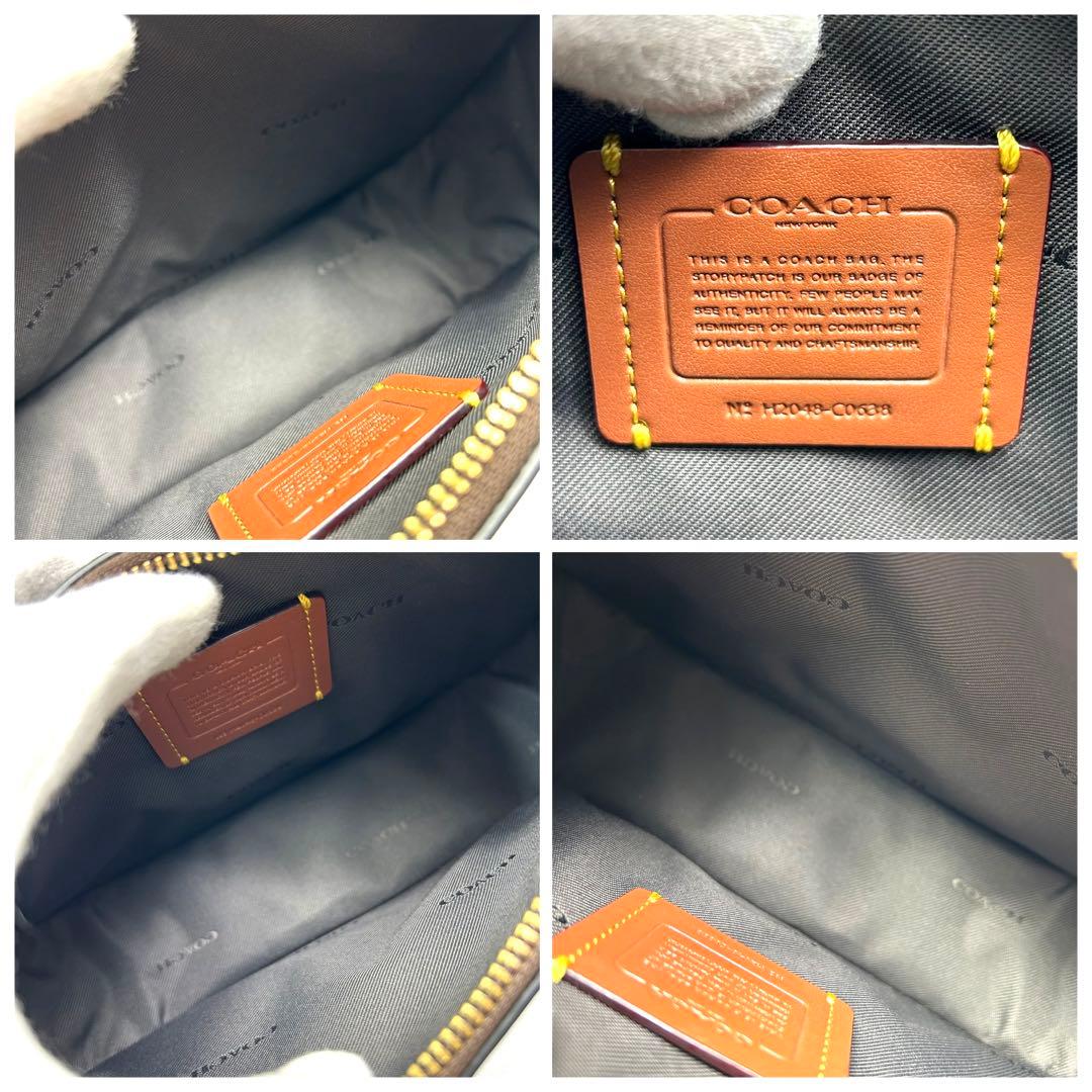 コーチ COACH スィンガー 20 ハンドバッグ ターンロック 2way 茶色